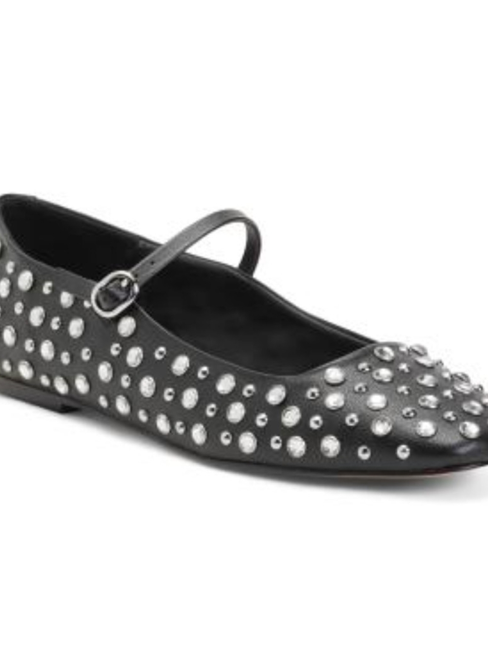 🖤▪️Steve Madden▪️ Black Studded Leather Maple  Mary Jane Flat Size 6 and  6.5